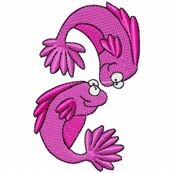 Fishes Embroidery Design 10 Fishes Embroidery Design 10